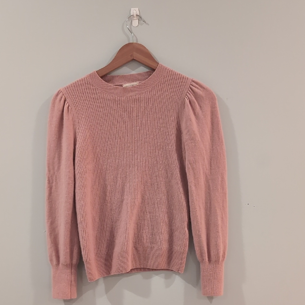 Rebecca Taylor Blush Pink Crew Neck Sweater